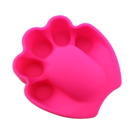 Magnetic Time Nail Polish Remover Soaking Bowl, Nail Soaking Bowl, Manicure Bowl for Polish Removal, Unique Paw-shaped Silicone Nail Soaking Bowl, 2 PCS Pink Color