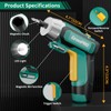 GRENPRO 4V Electric Screwdriver Rechargeable, Cordless Screwdriver 9pcs Bit with