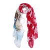 TrendsBlue Unique Vintage Stars Design Scarf, Red