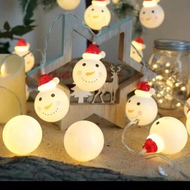 KH Serie De Luces Navideñas Santa Mono De Nieve Decoracion Navi