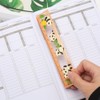 Rose Gold Metal Ruler Hollow Brass Rulers Panda Metal Bookmarks