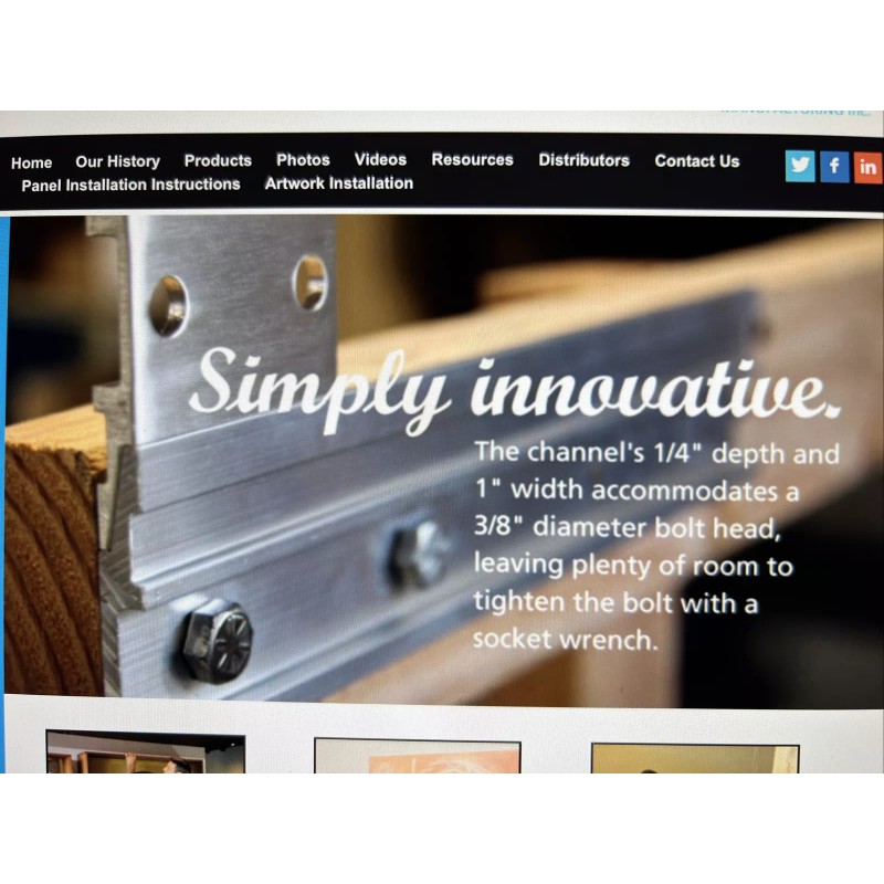 Panelclip French Cleat Wall Panel Artwork Cabinet Box Hangar Hardware