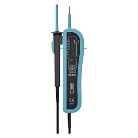 EMOS Voltage Tester and Phase Tester CAT III 690 V, AC/DC Volt Tester / Digital Voltage Tester 12V - 690V, Polarity Display, Continuity, IP54, Blue/Black