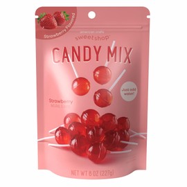 AC Sweetshop Hard Candy Mix, Strawberry, DIY Candy Making Kit for Kids & Adults, Candy Maker, 8 oz