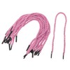ONLYKXY 60pcs Solid Braided Twisted Handle Rope with Plastic Ends