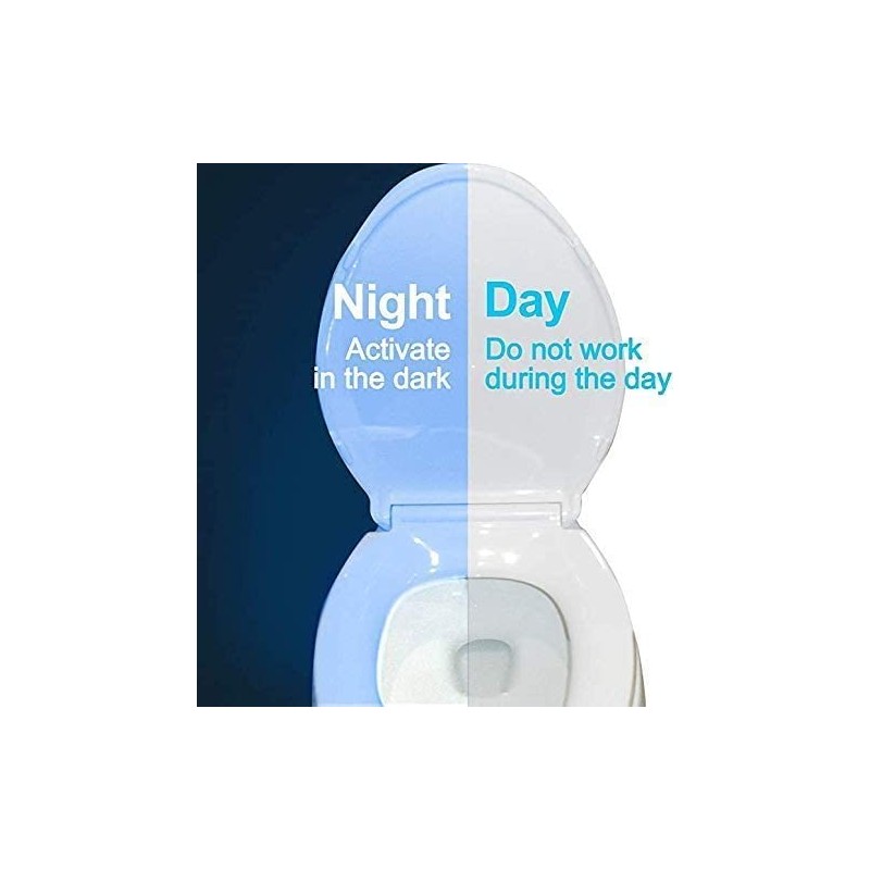 zalati Toilet Night Light 8-Color Motion Sensor Activated LED Lamp