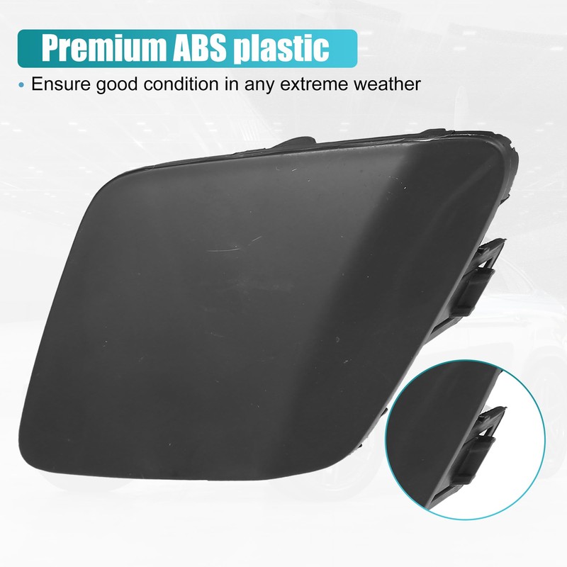 uxcell Car Front Left Bumper Tow Hook Cover Towing Eye