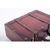 Vintiquewise(TM Old-Fashioned Small Suitcase/Decorative Box with Straps