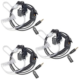 HYS 2 Way Radio Security Ear Piece Walkie Talkie Law Enforcement Earpiece Ham Radio Coil Tube Audio Kits for Cobra Microtalk Cxt195 PX655 Cx112 PX650 ACXT1035r ACXT145 ACXT545 RX385 RX685