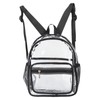 Clear Backpack Waterproof Heavy Duty Fashionable Eco Friendly PVC Transparent