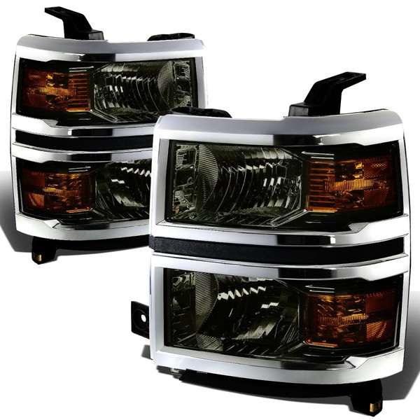 Auto Dynasty Headlights Assembly Compatible with 2014 2015 Chevy Silverado