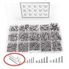 500PCS Pan Head Hex Socket Screws Stainless Steel Screw Nut
