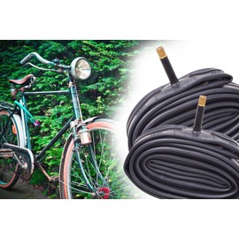 2 x Premium Bicycle Inner Tube, 27.5/28/29 Inch, 47-584 to 60-622, Extremely Tear-Resistant, Hermetically Tight with Schrader Car Valve 40 mm