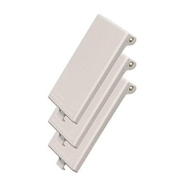 iMBAPrice (3-Pack) DBVW-1 Extra Duty Paintable Replacement Cover for Arlington DBVR1W/DBVS1W/DBVM1W/DBVMA1W 1-Gang (Vertical) in Box Electrical Outlet Box - White