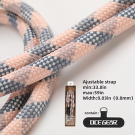 OCE GEAR Phone Lanyard Crossbody Phone Lanyard Multifuctional Patch Lanyards Compatible Most Smartphones Nylon Rope Buckle