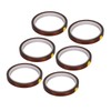 6pcs Heat Resistant Tape Residue Free Polyimide Sublimation Thermal Tape