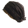 Fashionable Hair Cap Tulle Mesh 155 (Dark Brown)