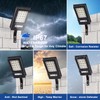 PCYIS Solar Street Lights Outdoor 2000LM, 6500K LED Solar Floodlight