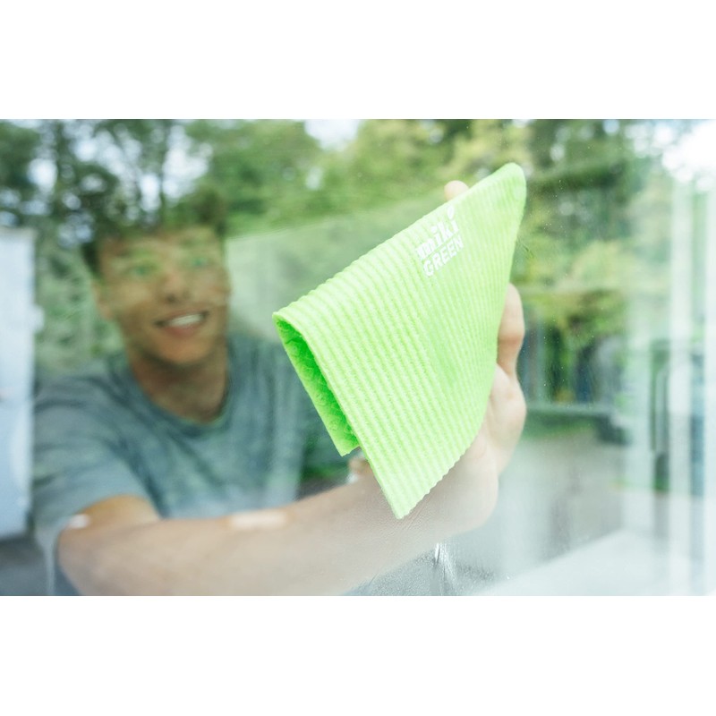 mikiGREEN Eco Sponge Cloths Set of 2 Sustainable Compostable Environmentally