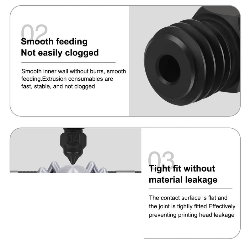 SE6 Removable Hardened Steel Nozzles for CR6 SE CR10 Ender3