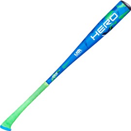 Axe | Hero | USA Baseball Bat | Drop -12 | 1-Piece Alloy | 2 1/2" Barrel | Blue/Green (27")