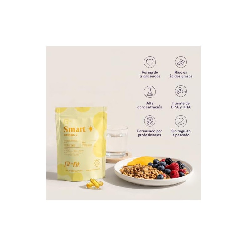 B-FIT Omega 3 1800 mg Ácidos Grasos - 1080 EPA