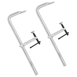 MAXPOWER 18 inch F Clamp, 4-3/4 inch Throat depth, Max Jaw Opening 18-inch Heavy Duty Clamps for Welding, Pack of 2