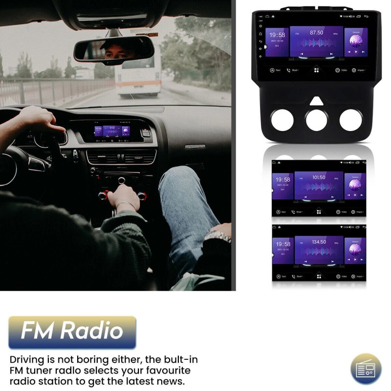 Fortdows For Dodge Ram 2013-2018 1500 2500 3500 CarPlay GPS