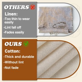 3pcs 100% cotton Tea Towels for Baking Sourdough - 28" Unbleached Bread Basket Flour Sack Towels, Proofing Cover Cloth for Dough Raising Baguettes Loaves Ciabatta, Bread Making Accessories Bakers Gift