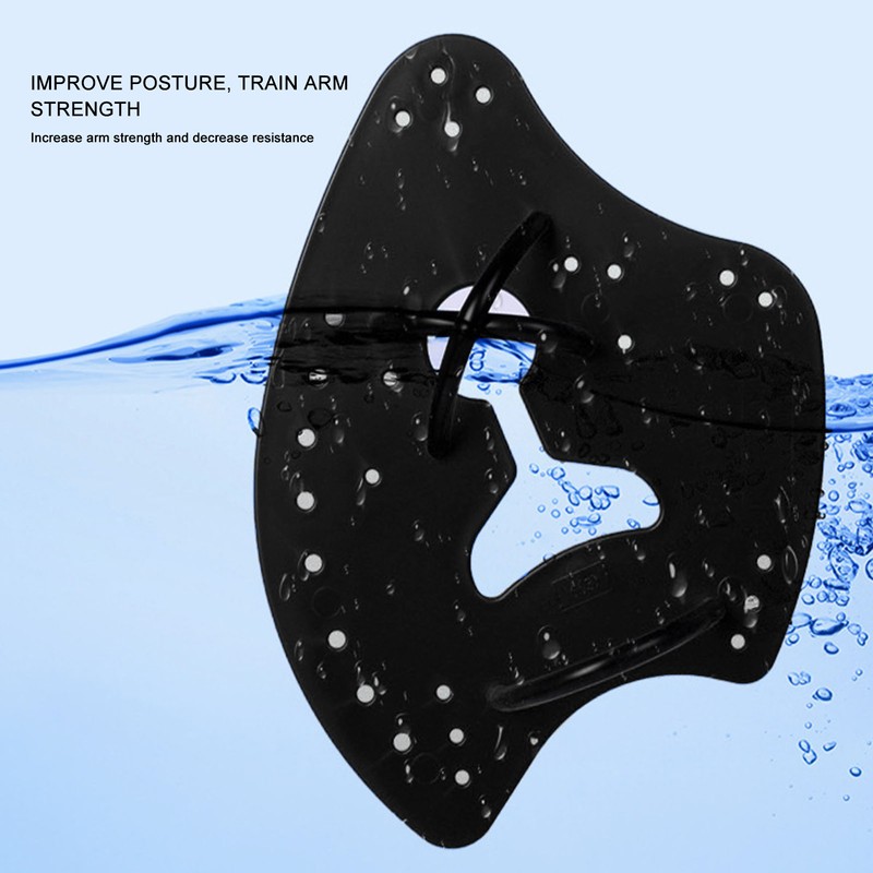1 Pair Hand Paddles for Swim PP Silicone Adjustable Hand