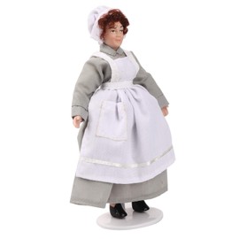Doll People, Dollhouse Miniature Porcelain Doll Model Decoration Ornament with Stand for 1:12 Scale Doullhouse Buildings(Chef) Dolls and Toys