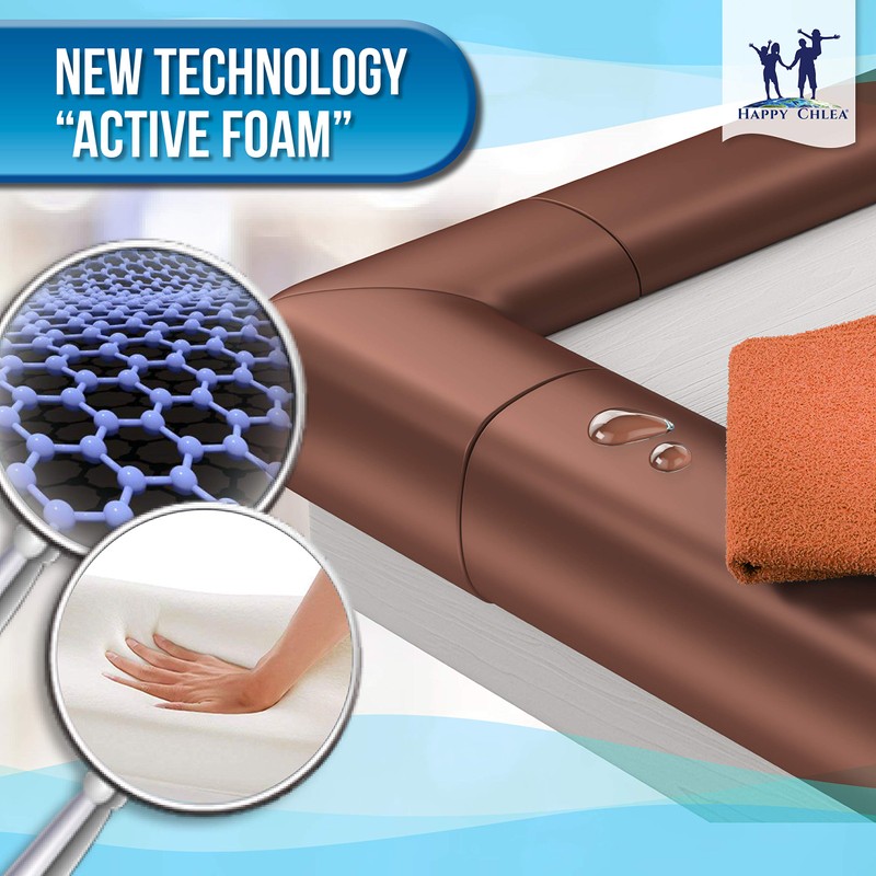 HAPPY CHLEA® Baby Edge Protector and 4 Foam Corner Protectors