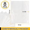 8 Pack Plastic Drop Cloth, 9x12 Ft Plastic Sheeting for