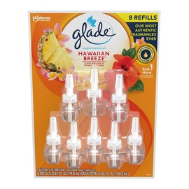 Glade 724211 Hawaiian Limited Edition Plugins Scented Oils Refills 25% More -Hawaiian Breeze, Yellow