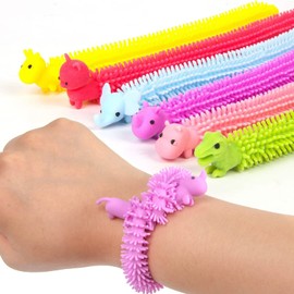 YUTOU Pack of 6 Colourful Sensory Fidget Stretch Toy Anti-Stress Toy Set Cute Stretchy String Toy Fidget Toy Reduce Fidget from Stress and Anxiety for Adults and Children