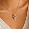 Joyeria Mujer Collare De Plata 925 Collares Girasol Dijes