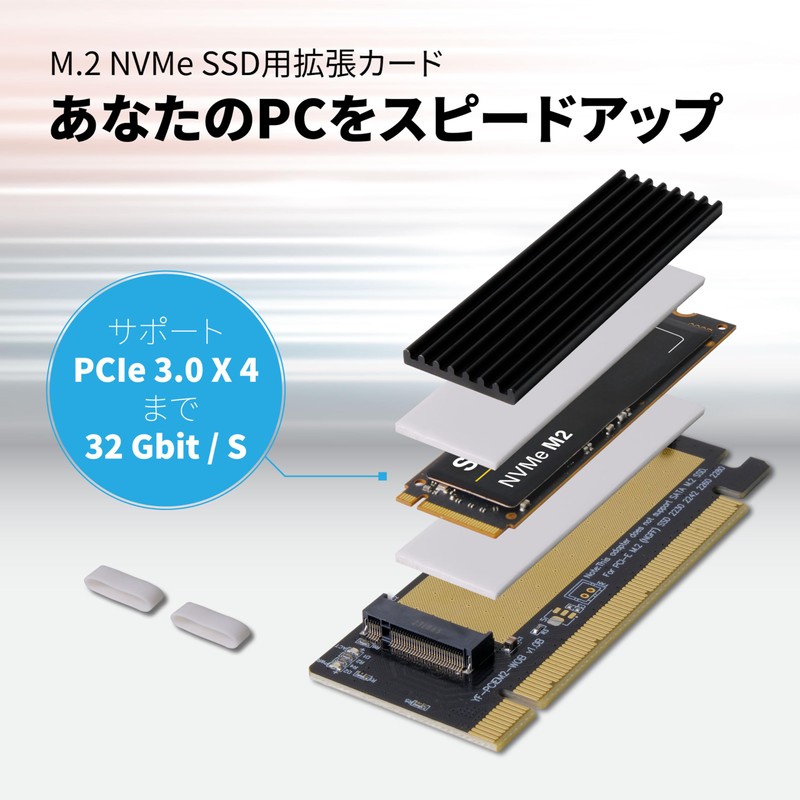 EZDIY-FAB NVME PCIe Adapter + M.2 NVME SSD to PCI