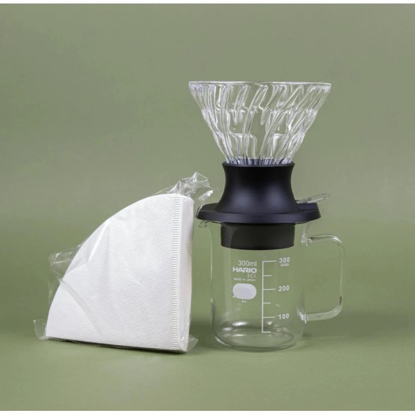 HARIO SWITCH V60 Pour Over Coffee Server Set, with Dripper