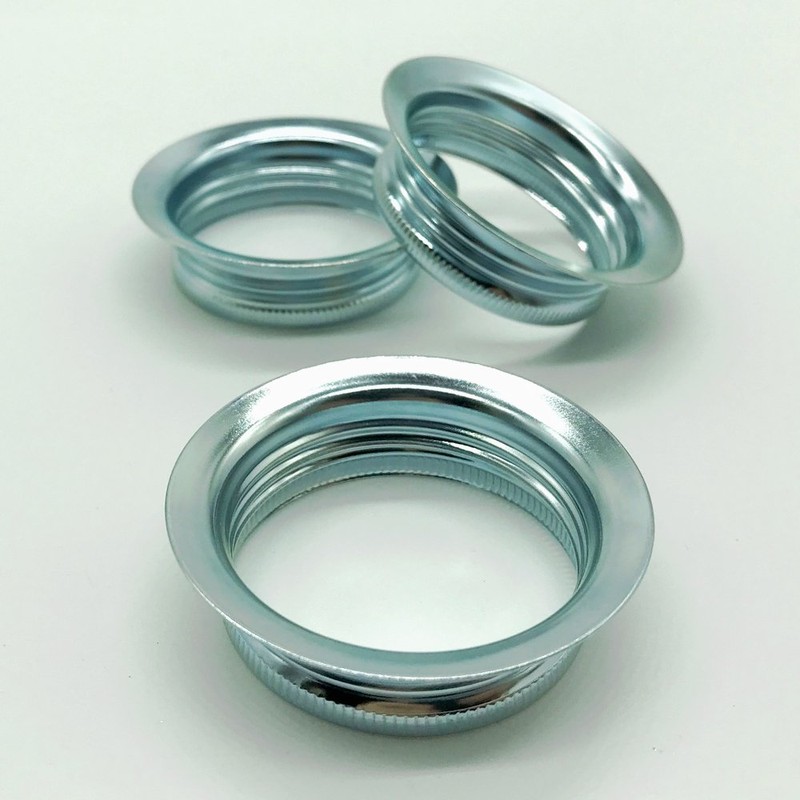 3x E27 Screw Ring Chrome for Lamp Holder Ring Diameter