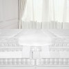 WIYETY White Mattress Holder Bed Bridge: Connects Two Mattresses Bed