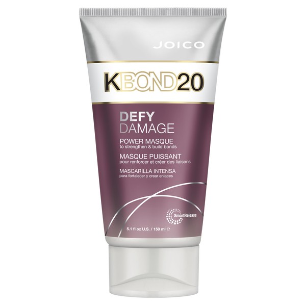 Joico Defy Damage KBOND20 Power Masque | For Stronger, Hydrated Hair | Color-Safe | Rebuild & Protect Bonds | Paraben-Free | Animal-Test Free Formula | 5.1 Fl Oz