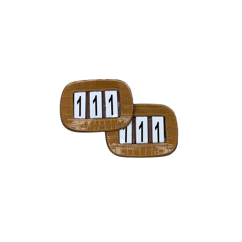Competition Leather Number Holder 3 Digit for bridles and Saddle