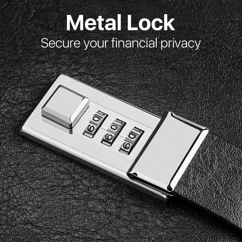 WEMATE Accounting Ledger Book with Lock, Accounting Log, Tracking Income