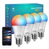 Vanance Smart Light Bulbs 4Pack, WiFi & Bluetooth 5.0, App