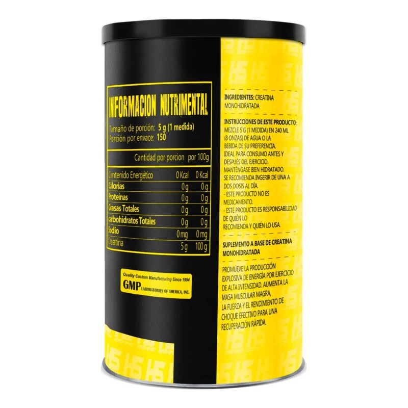 Hiper Sports Hs Creatina Monohidratada 750g 150servs Natural
