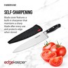 Farberware Edgekeeper 8-Inch Forged Triple Riveted Chef Knife with Self-Sharpening