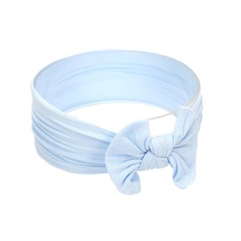 Koolgil Baby Girl's Toddler Bow Knot Headbands Soft Nylon Headband for Daily Life Birthday Party Photography (Blue)