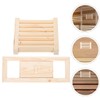 Kisangel Wooden Vent Blinds for Steam Room Sauna Accessory Air