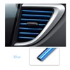 Scelet 10 pieces car colourful air conditioning air outlet decoration