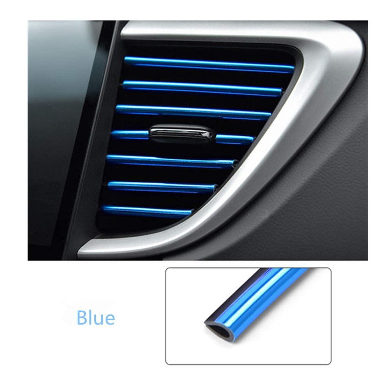 Scelet 10 pieces car colourful air conditioning air outlet decoration